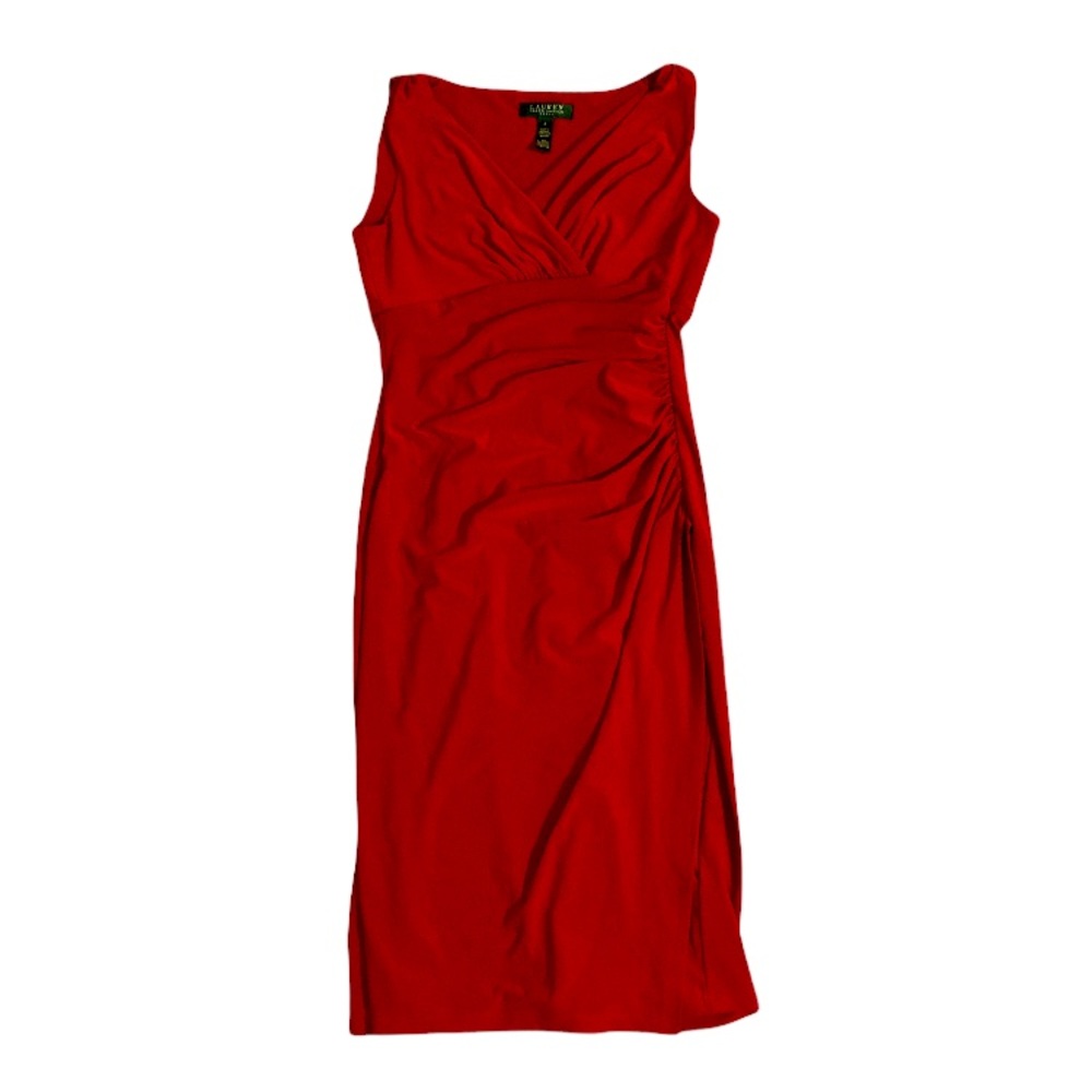 Ralph Lauren Crimson Red Dress